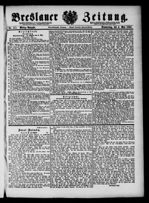 Breslauer Zeitung on May 4, 1893