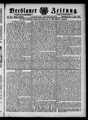 Breslauer Zeitung on May 11, 1893