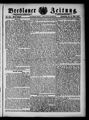 Breslauer Zeitung on May 18, 1893