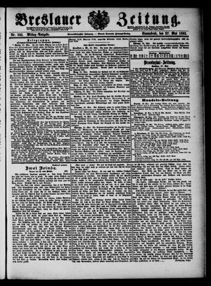 Breslauer Zeitung vom 27.05.1893