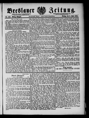 Breslauer Zeitung on Jun 2, 1893
