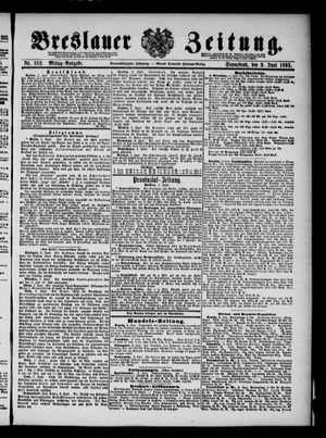Breslauer Zeitung on Jun 3, 1893