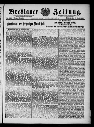 Breslauer Zeitung vom 07.06.1893