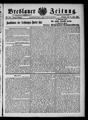 Breslauer Zeitung vom 11.06.1893