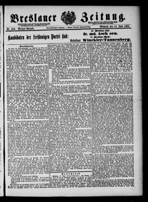 Breslauer Zeitung vom 14.06.1893