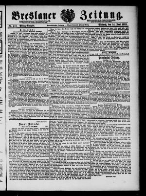 Breslauer Zeitung vom 14.06.1893