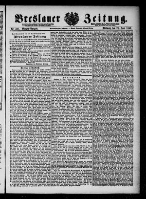 Breslauer Zeitung on Jun 21, 1893