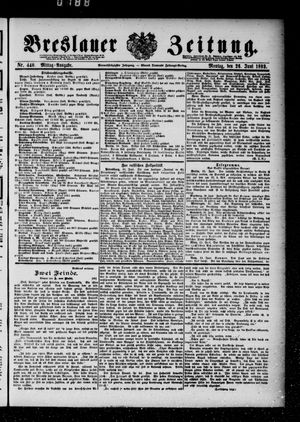 Breslauer Zeitung on Jun 26, 1893