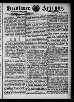 Breslauer Zeitung on Jun 26, 1893