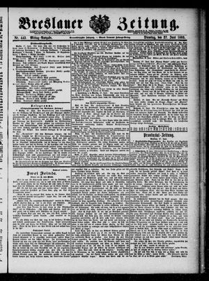 Breslauer Zeitung on Jun 27, 1893