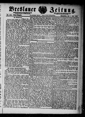 Breslauer Zeitung on Jul 1, 1893