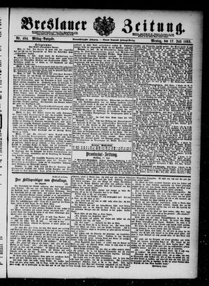 Breslauer Zeitung on Jul 17, 1893