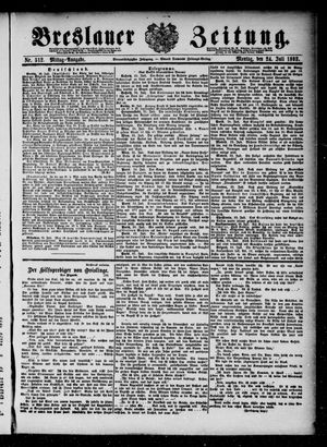 Breslauer Zeitung on Jul 24, 1893