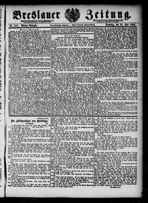 Breslauer Zeitung vom 25.07.1893