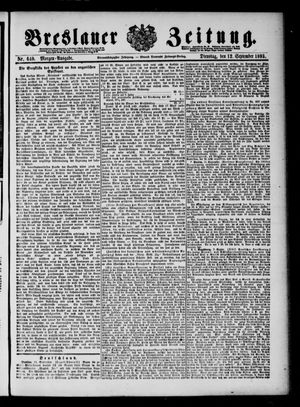 Breslauer Zeitung on Sep 12, 1893