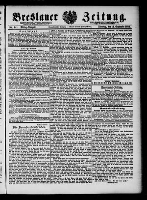 Breslauer Zeitung on Sep 12, 1893