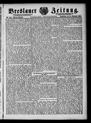 Breslauer Zeitung vom 14.09.1893