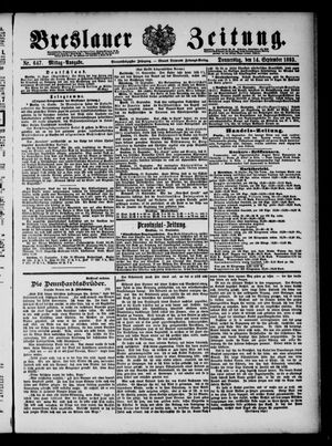 Breslauer Zeitung vom 14.09.1893