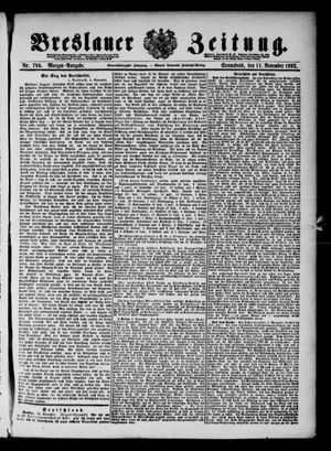 Breslauer Zeitung vom 11.11.1893