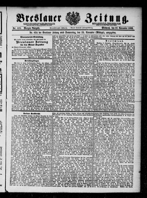 Breslauer Zeitung vom 22.11.1893