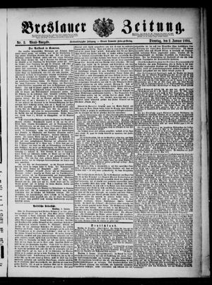 Breslauer Zeitung vom 02.01.1894