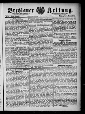 Breslauer Zeitung on Jan 3, 1894