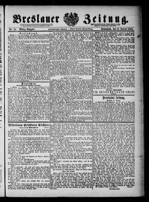 Breslauer Zeitung on Jan 13, 1894