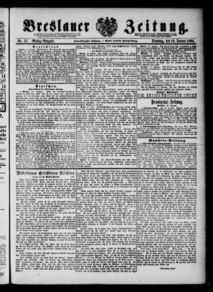Breslauer Zeitung vom 16.01.1894