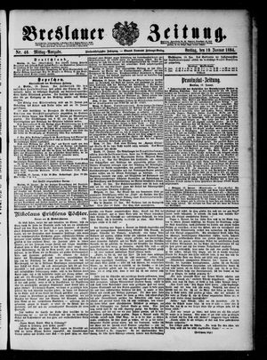 Breslauer Zeitung vom 19.01.1894