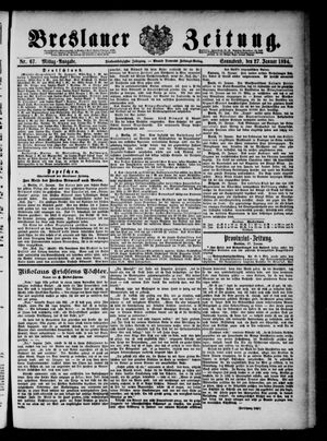 Breslauer Zeitung on Jan 27, 1894