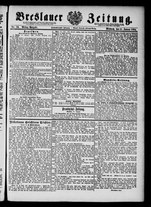Breslauer Zeitung vom 31.01.1894