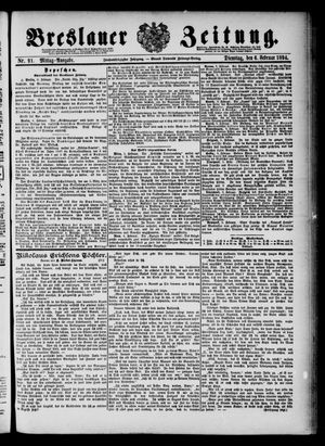 Breslauer Zeitung vom 06.02.1894