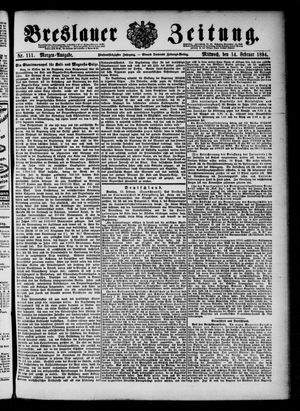 Breslauer Zeitung on Feb 14, 1894