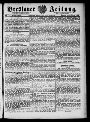 Breslauer Zeitung vom 14.02.1894