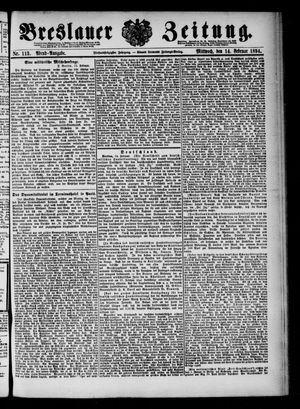 Breslauer Zeitung on Feb 14, 1894