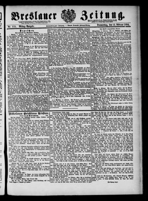 Breslauer Zeitung on Feb 15, 1894
