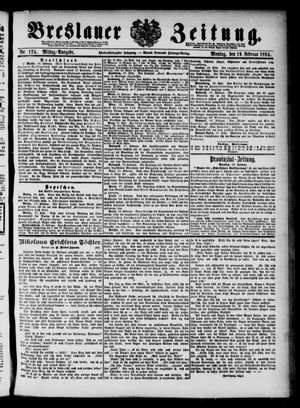 Breslauer Zeitung vom 19.02.1894
