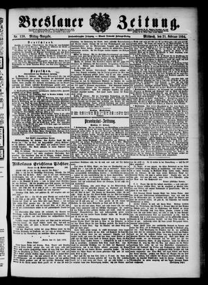 Breslauer Zeitung on Feb 21, 1894