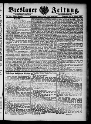 Breslauer Zeitung on Feb 22, 1894