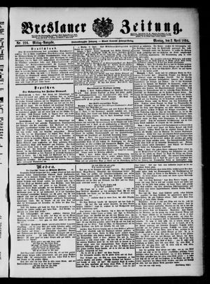 Breslauer Zeitung on Apr 2, 1894