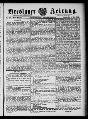 Breslauer Zeitung on Apr 6, 1894