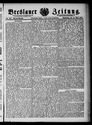 Breslauer Zeitung vom 12.04.1894