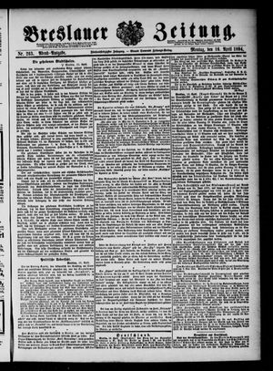 Breslauer Zeitung vom 16.04.1894