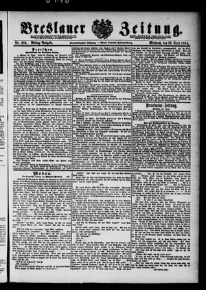 Breslauer Zeitung vom 25.04.1894