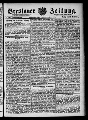 Breslauer Zeitung on Apr 27, 1894