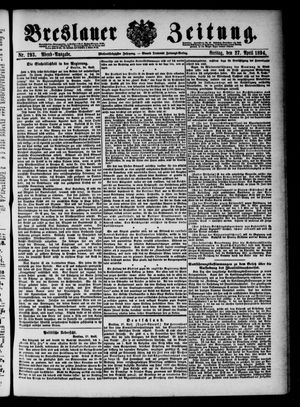 Breslauer Zeitung on Apr 27, 1894