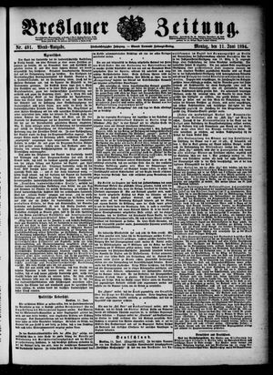 Breslauer Zeitung on Jun 11, 1894