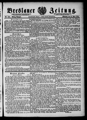Breslauer Zeitung on Jun 13, 1894