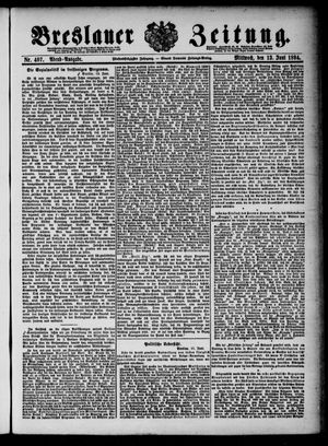 Breslauer Zeitung on Jun 13, 1894