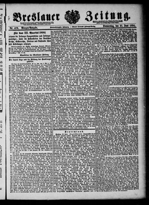 Breslauer Zeitung on Jun 21, 1894